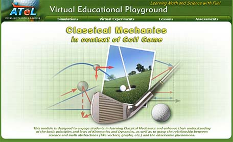 Simulation of golf